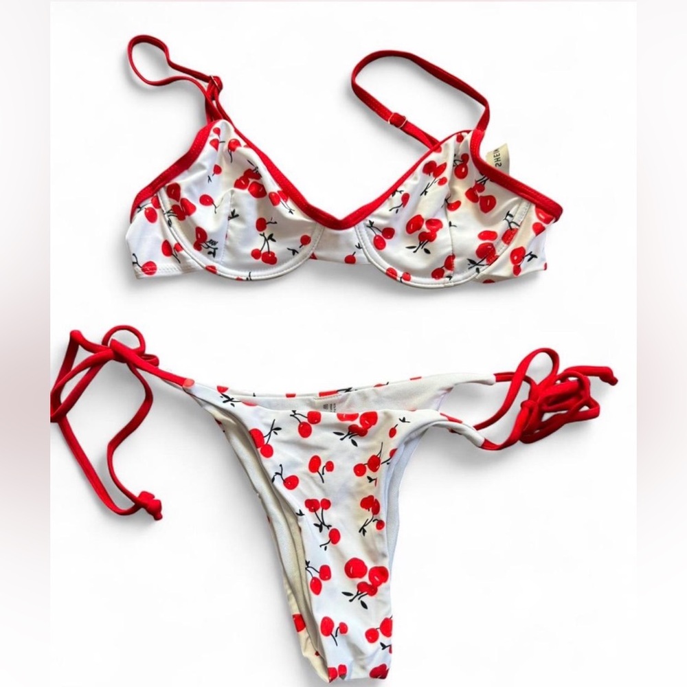 Cherry Print Bikini Set